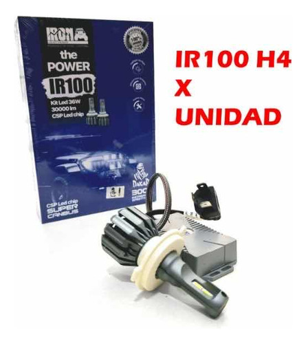 Bi Led Cree Iron Canbus H4 30.000 Lumenes 1 Unidad Para Moto