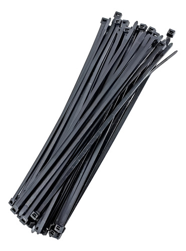 Precintos Plastico Negro 200 Mm X 4,7 Mm X 100 Unidades