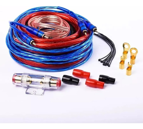 Kit Cables Instalacion Potencia Awk-4 Gauge 2500w Maverick