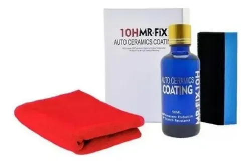 Kit Sellador Ceramico 10h Vidrio Liquido Mr Fix Microfibra 