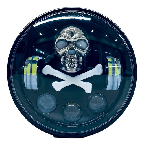 Faro Led Universal Redondo Moto 5.75  Alta Y Baja 12v 36v