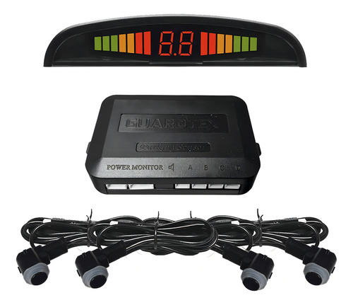 Sensores De Estacionamiento Para Auto/camioneta Guardtex Gpsf4b 4b Negro
