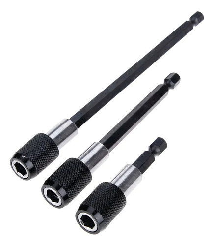 Set 3 Vastagos Hexagonales 1/4 Soporte Broca Destornillador