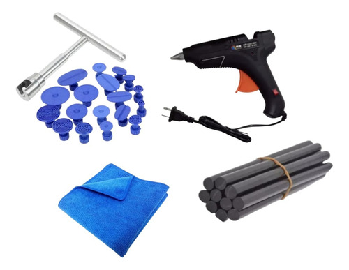 Kit Pinza T Extraccion Sacabollos Chupetes Pistola Silicona