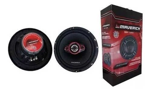 Parlantes  Para Autos Maverick 6,5  2vias 600w Negro