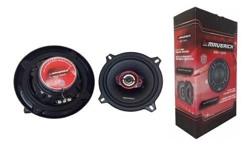 Parlantes Para Auto Maverick 5  2 Vias 500w Max Power Negro