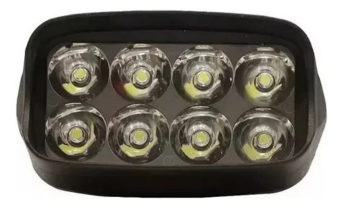 Faro Auxiliar Led De Plastico Abs 24w 9x4,5 Cm Con Soporte 
