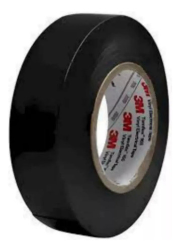 Cinta Aislante Aisladora 3m Pvc 19x18.3mm Temflex X Unidad Negro Liso
