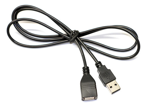 Cable Prolongador Usb Alargue 1 Metro Negro