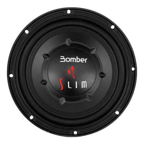 Woofer Bomber Ultra Slim 8cm 10 Bobina Simple 200 Watt Rms Color Negro
