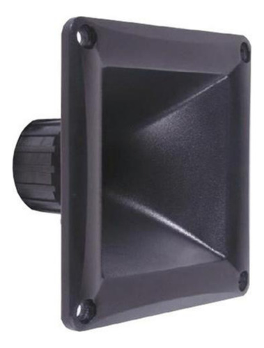 Corneta Difusor Bocina Extra Corta 1  Negra Cuadradra Driver
