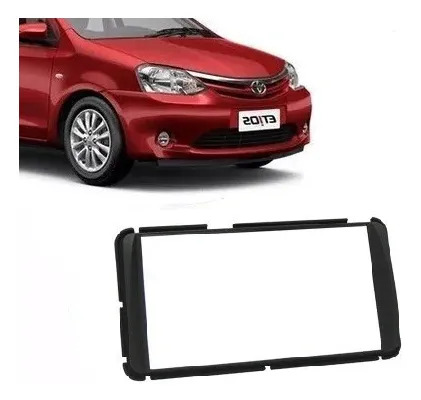 Marco Adaptador Doble Din Toyota Etios 2012-2020 Negro