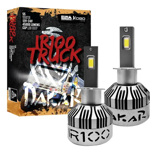 Kit Cree Ir100 Irx Truck 12v-24v Dakar Oficial 55w Camiones H1 Gris Blanco Frío