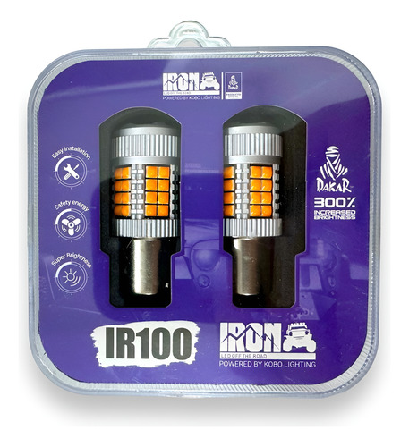 Iron Led 2 Polos Super Canbus Ir100 P21 40 Cree Led Ambar 2 Polos Ambar
