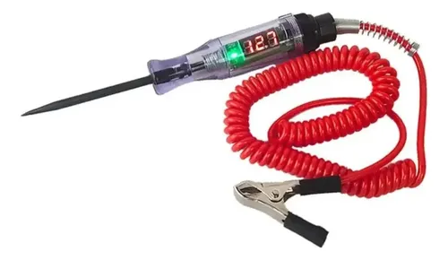 Tester Buscapolo Con Voltimetro Punta De Prueba Plateado