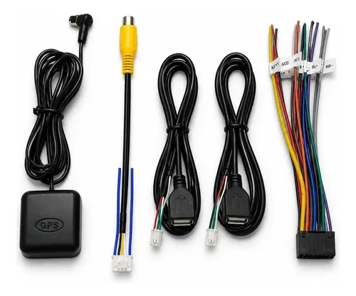 Ficha Universal Central Multimedia Usb Antena Gps Rca Camara Negro