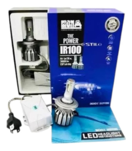 Juego Lamparas Led H4 10ma Gen Chip Csp Canbus 60000 Lumens