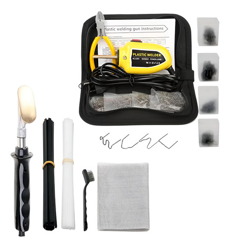 Kit Pistola Soldadora Plástico + Plancha 220v Paragolpes