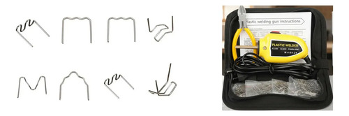 Kit Soldadura: Repuesto Soldadora Plástico Grampas 800pcs + Pistola Soldadora 220v Paragolpes