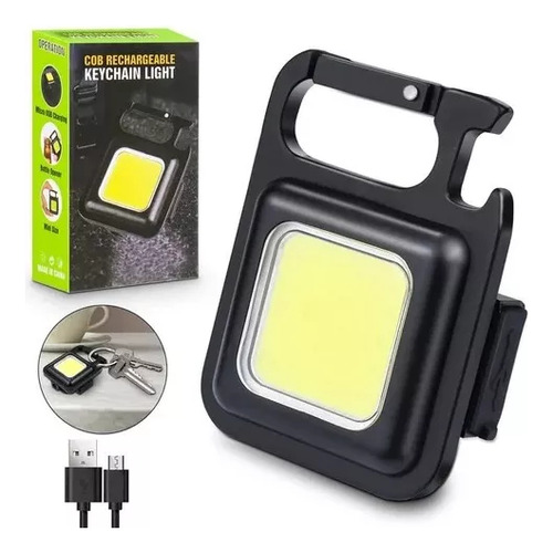 Mini Linterna Llavero Potente Recargable Luz Blanco Frio Led