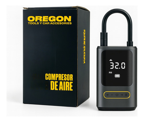Compresor Digital Recargable Usb 2000amh Color Negro Fase Eléctrica Monofásica