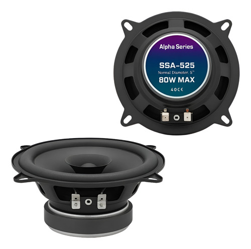 Kit Parlantes 5 Pulgadas Puertas Delanteras Duales Scorpions Negro