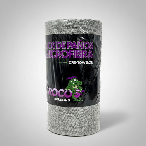 Paño Microfibra Rollo 75 Uni 30x30 Multifuncion Absorbentes Gris