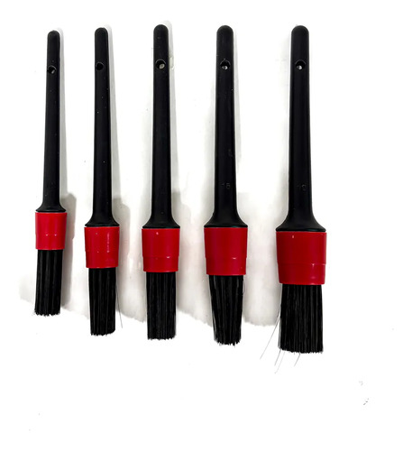 Pinceles Cepillos X 5 Detailing Auto Limpieza Interior Negro
