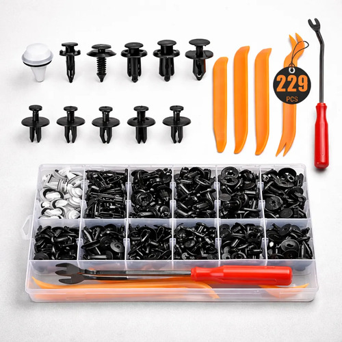 Kit Grampa Tapizado Clips Herramienta Extraccion 229 Piezas