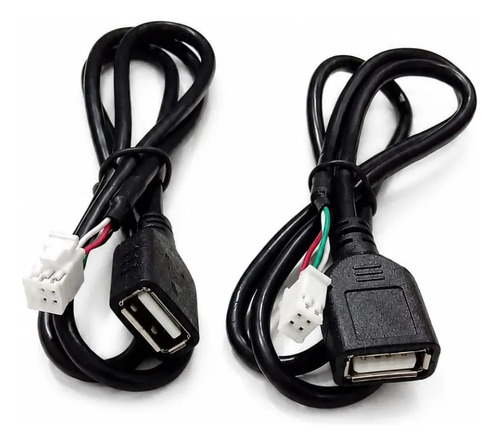 Kit Fichas Usb Para Central Multimedia Android X 2 Unidades Negro