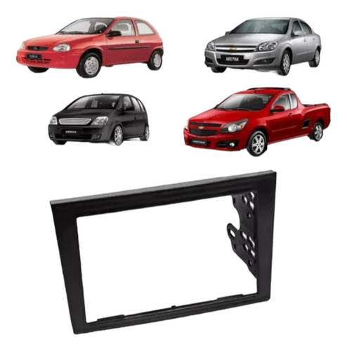 Marco Adaptador 2 Din Corsa 2 Meriva Montana Vectra Dvd