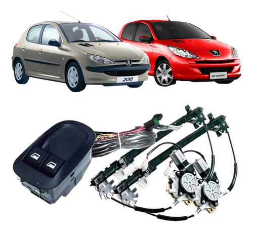 Kit Alzacristal Electrico Peugeot 207/206 Puertas  Dp20