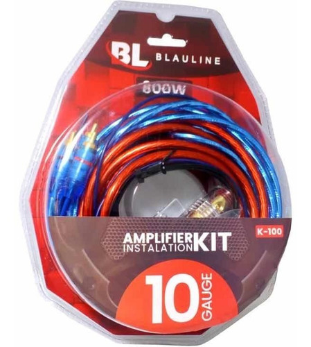 Kit De Cables Para Potencia 10 Gauges Blauline Boss Oferta