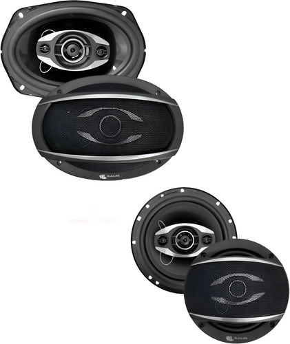 Combo Parlantes 6x9 70w Rms+ 6,5 50w Rms Blauline 4 Vias