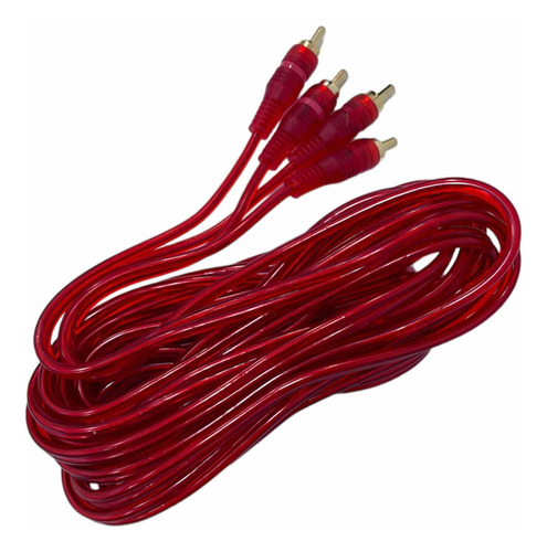 Cable Rca 5 Metros Mallado Para Potencia/subwoofer