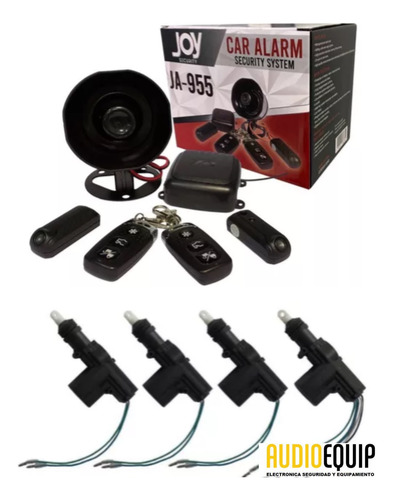 Alarma Auto Volumétrica Full Joy + Cierre Centralizado 4 P