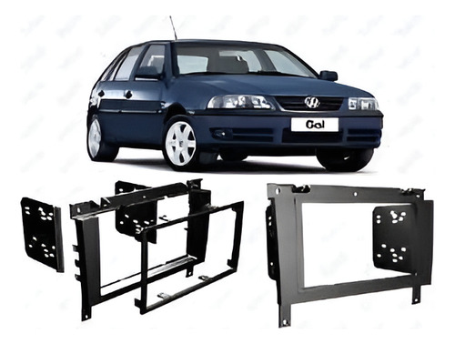 Marco Frente Adaptador 2 Din Volkswagen Gol Saverio G3