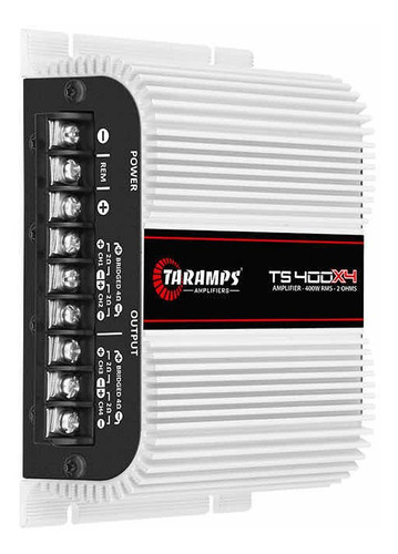 Potencia Amplificador Taramps Ts 400x4 400w Rms 4 Ch Digital