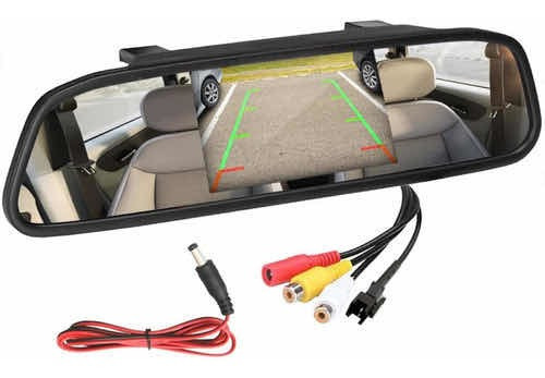 Espejo Retrovisor Monitor Guardtex P/ Camara Estacionamiento